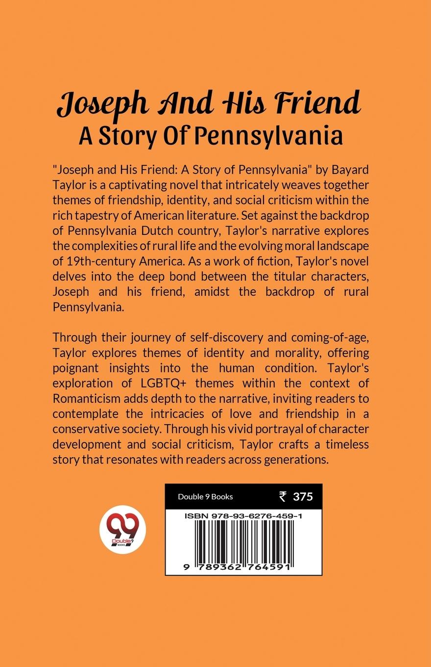 Rückseitencover Joseph And His Friend A Story Of Pennsylvania