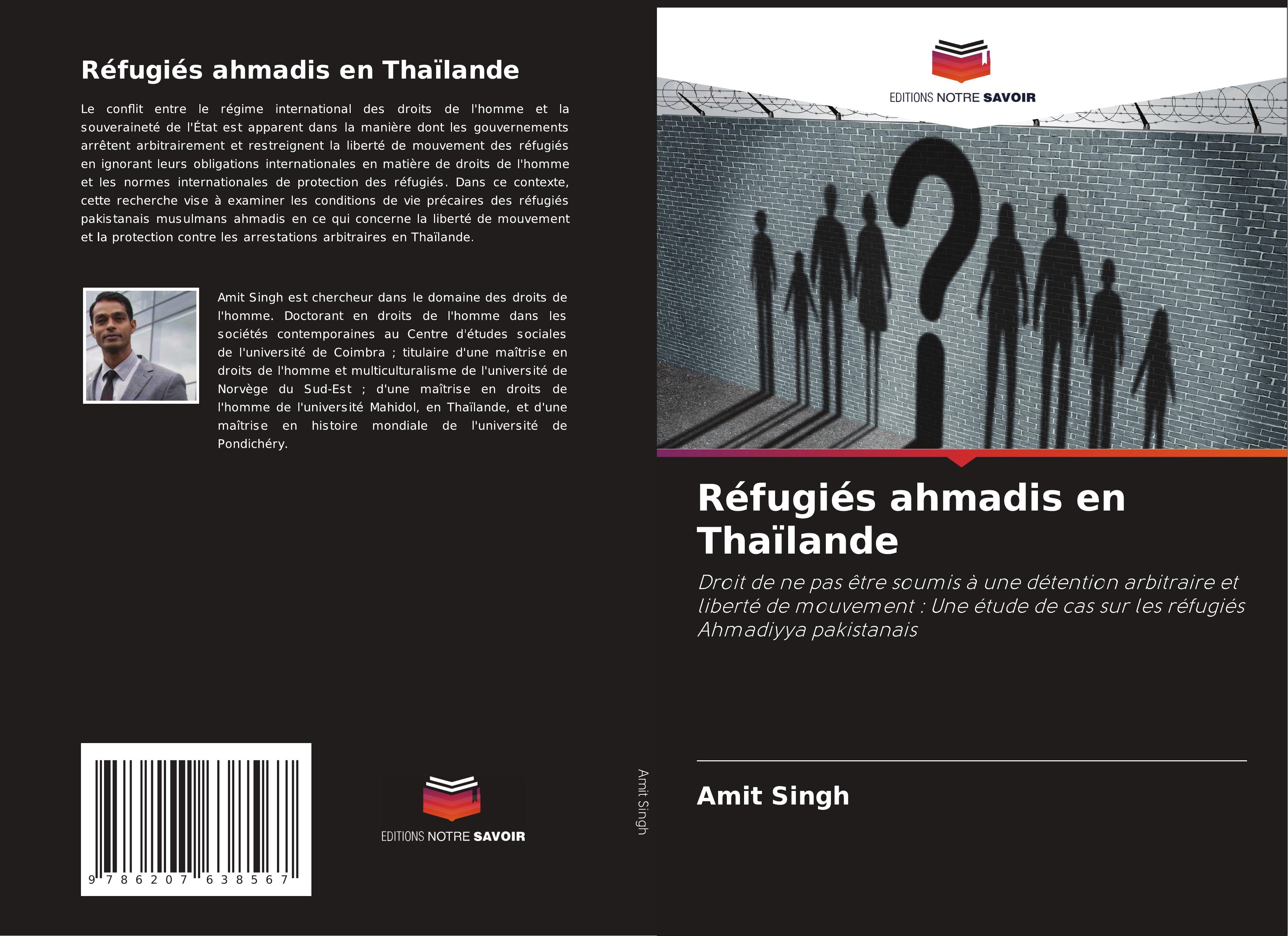 Vorderes Coverbild Réfugiés ahmadis en Thaïlande