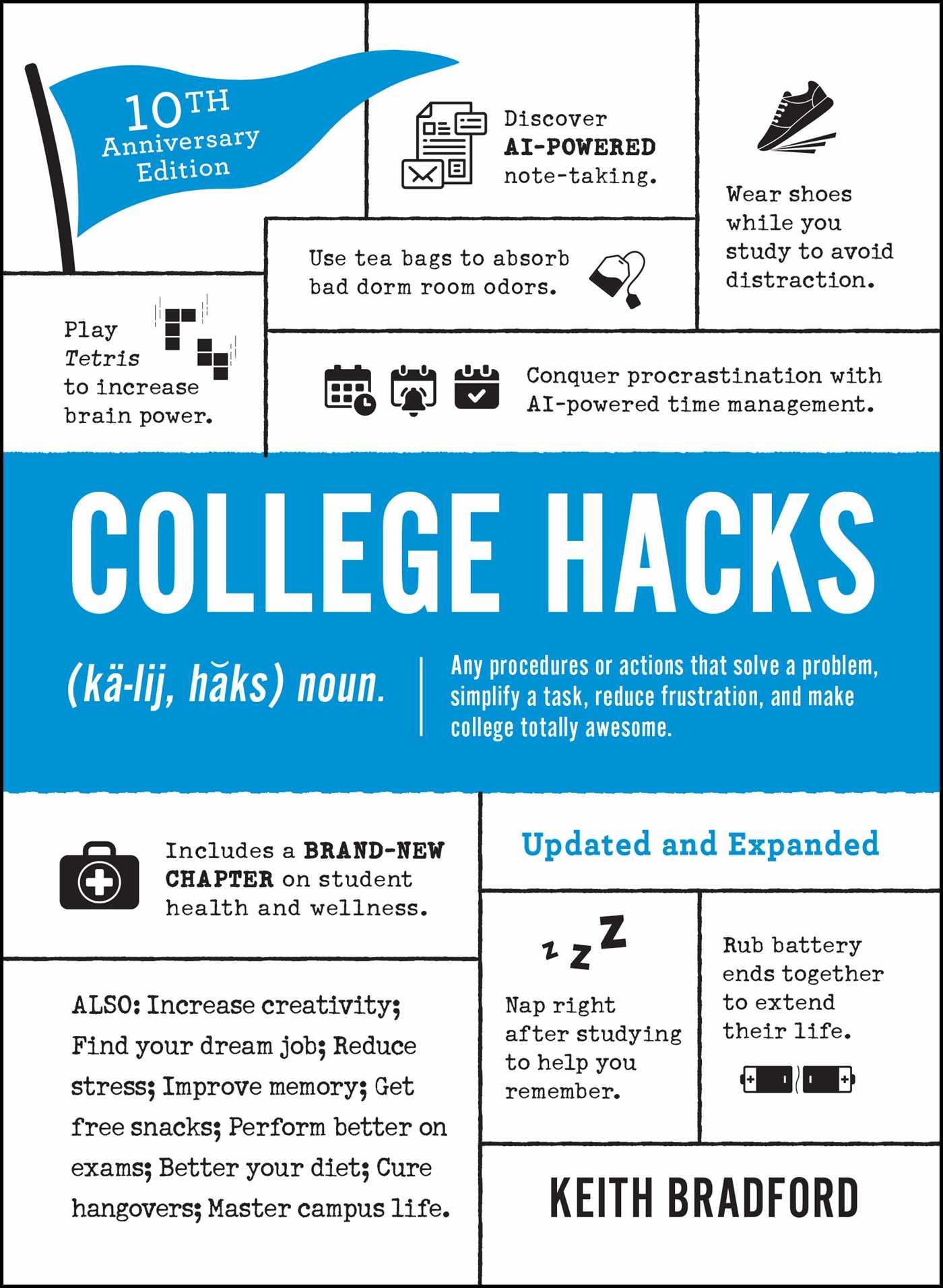 Vorderes Coverbild College Hacks: Updated and Expanded