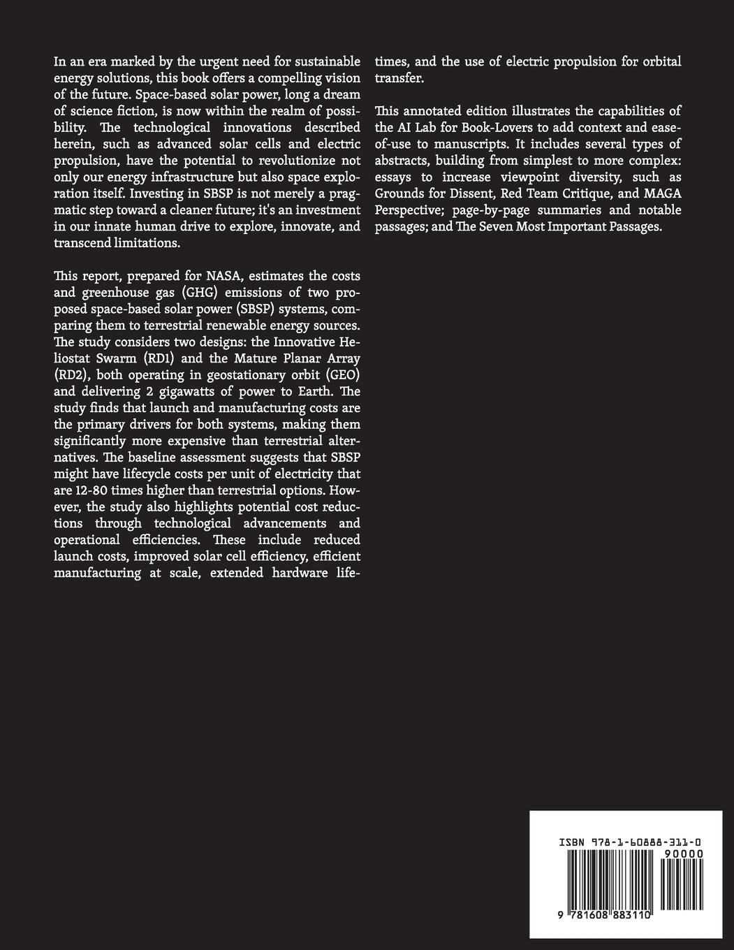 Rückseitencover Space-Based Solar Power