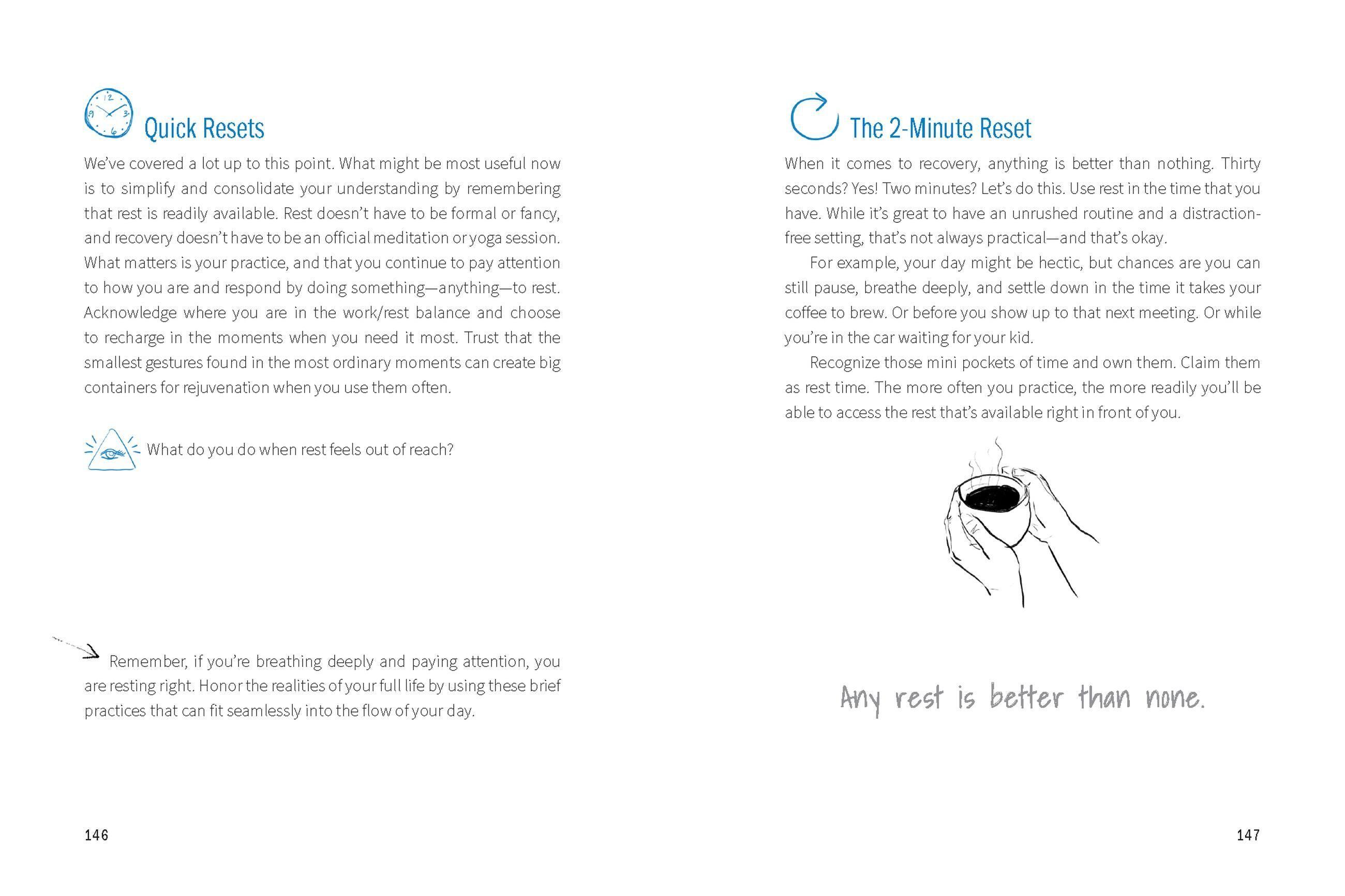 Beispielinhalt (Bild) Move, Rest, Recover: A Workbook