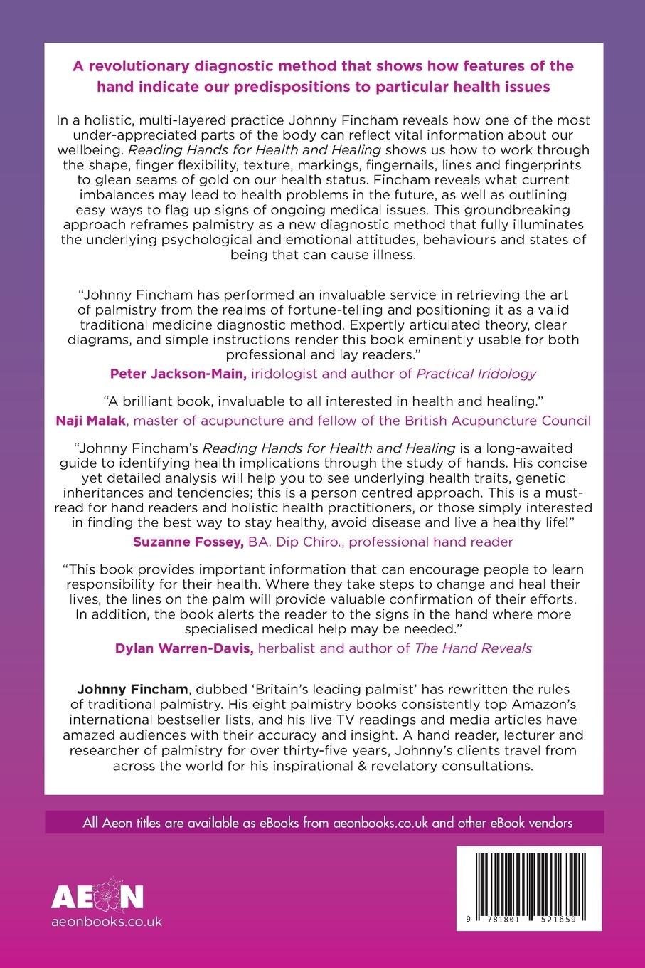 Rückseitencover Reading Hands for Health and Healing