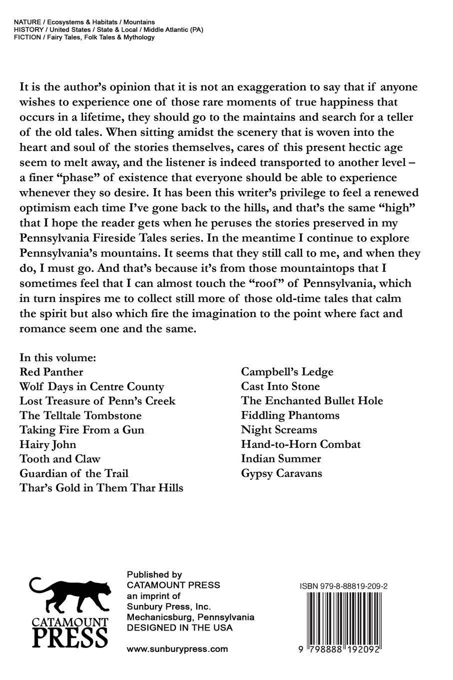 Rückseitencover Pennsylvania Fireside Tales Volume 3