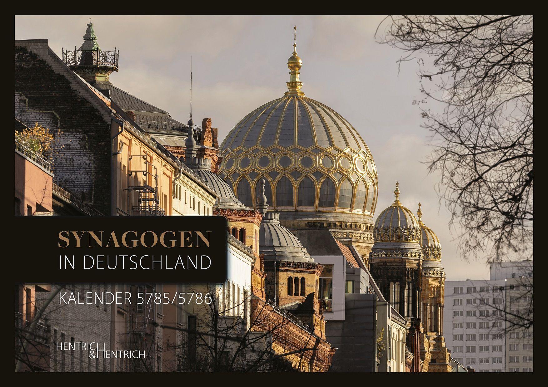 Vorderes Coverbild Synagogen in Deutschland Kalender 5785/5786