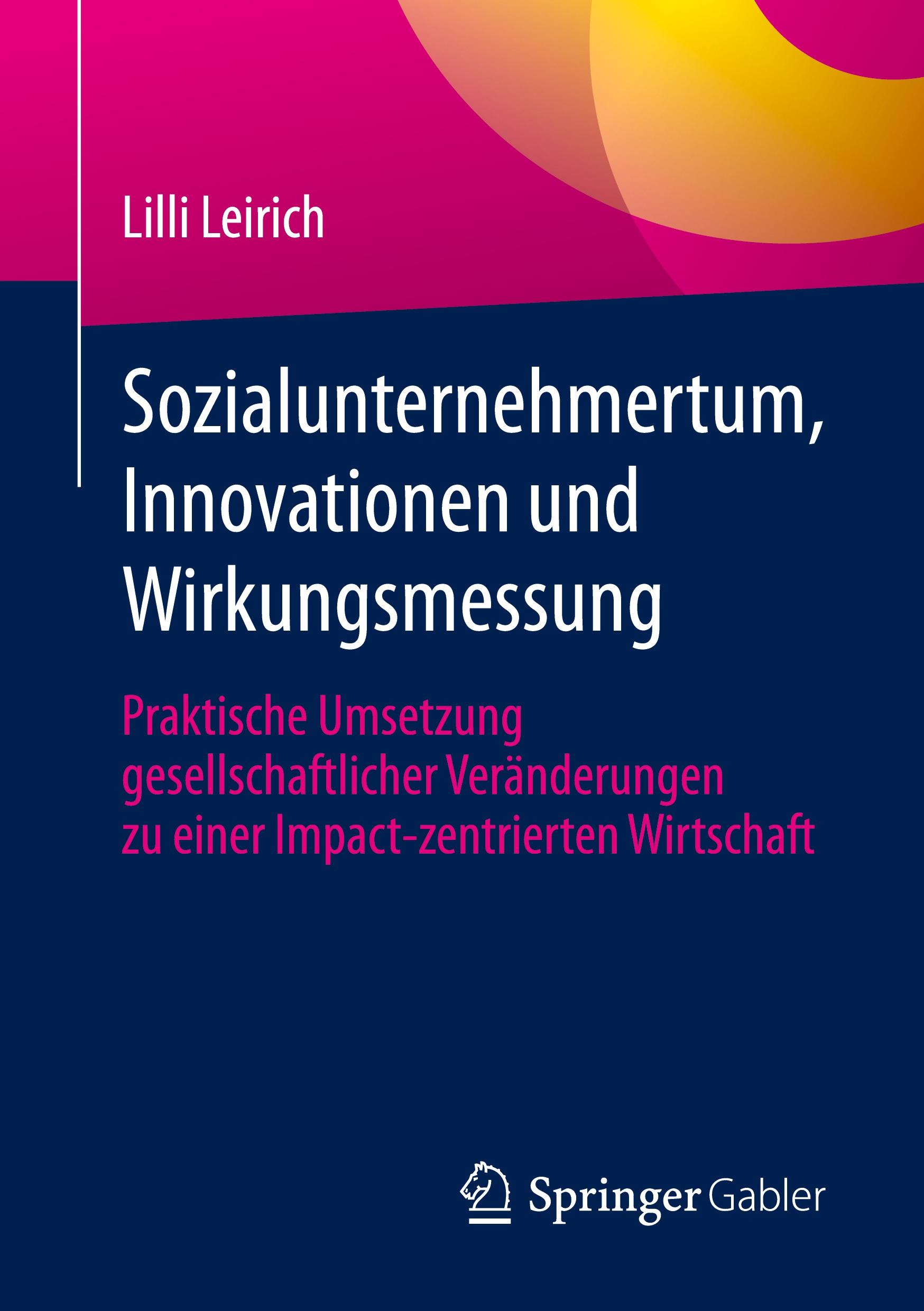 Vorderes Coverbild Sozialunternehmertum, Innovationen und Wirkungsmessung