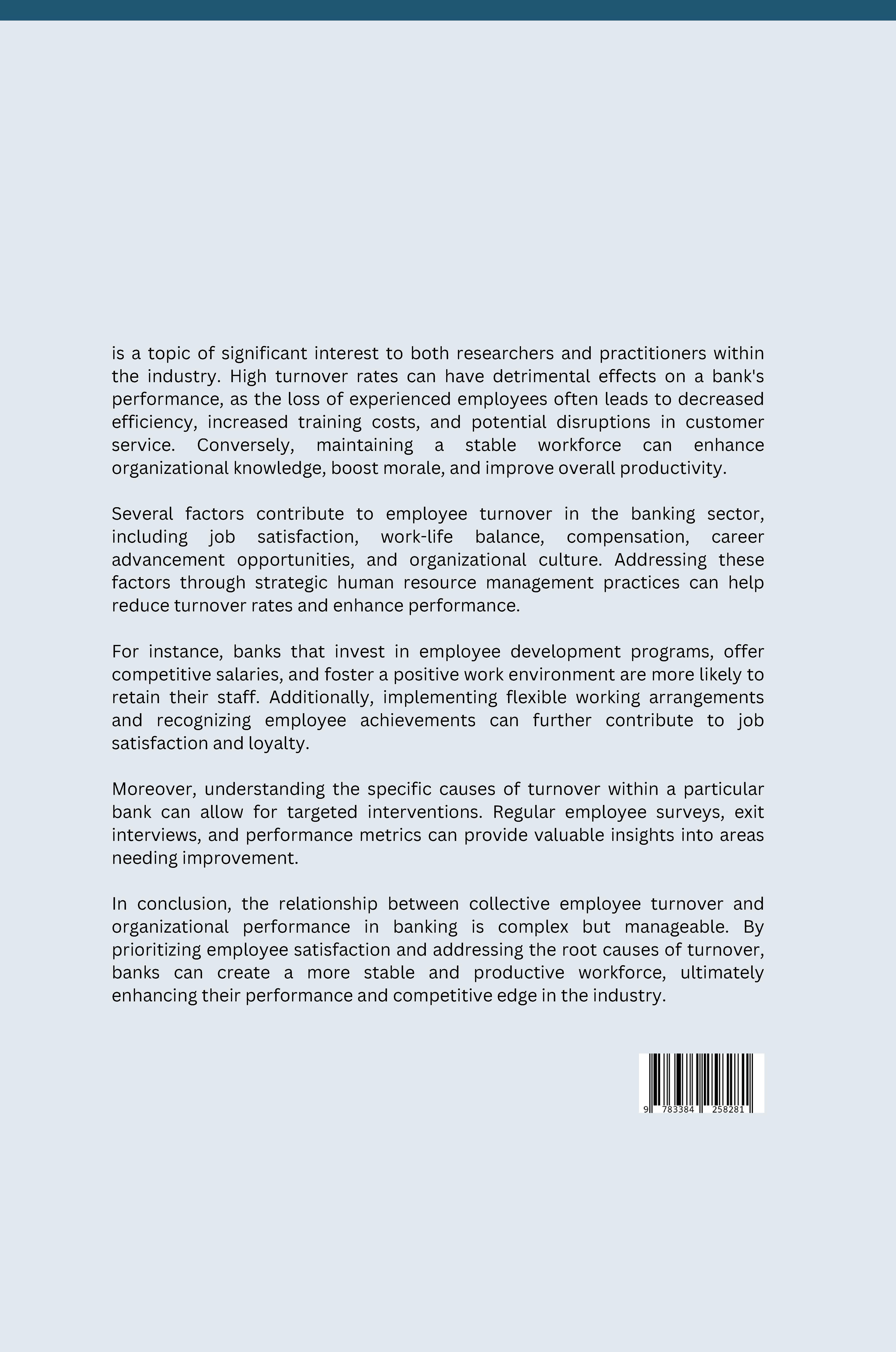 Rückseitencover Collective Employee Turnover and Organizational Performance in Banking