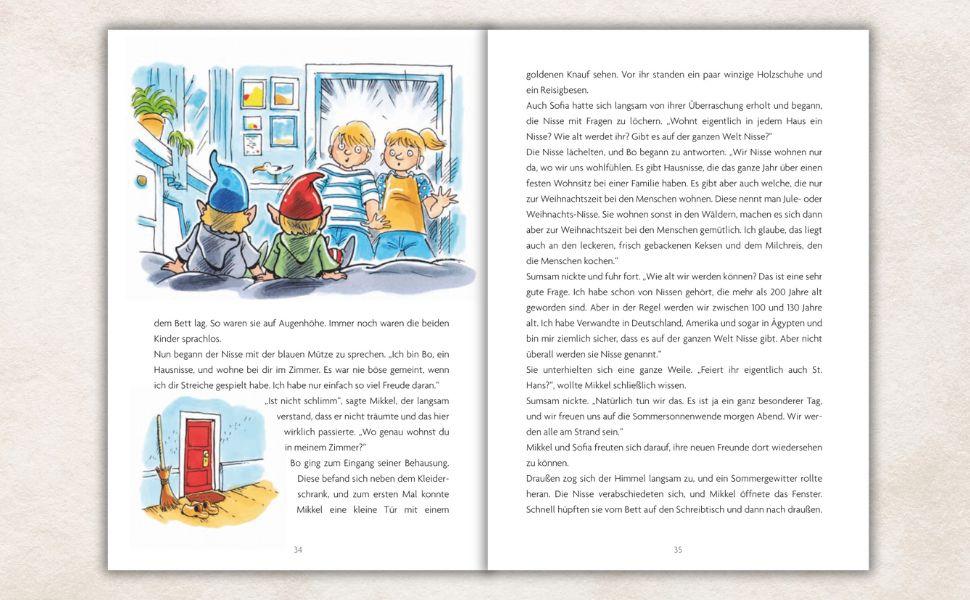 Beispielinhalt (Bild) Mikkel und das geheime Leben der Nisse - Ein Jahr voller Abenteuer in Dänemark