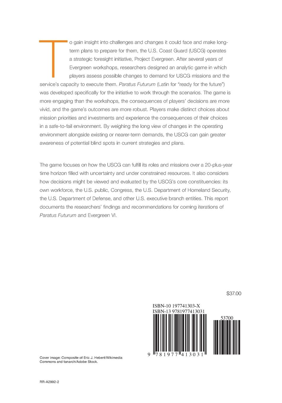 Rückseitencover Paratus Futurum Strategic Gaming