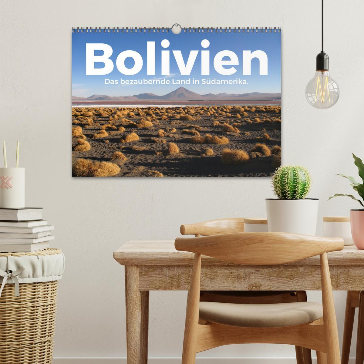 Beispielinhalt (Bild) Bolivien - Das bezaubernde Land in Südamerika. (Wandkalender 2025 DIN A3 quer), CALVENDO Monatskalender