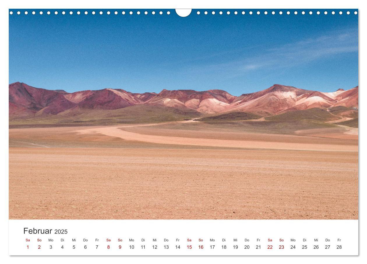 Beispielinhalt (Bild) Bolivien - Das bezaubernde Land in Südamerika. (Wandkalender 2025 DIN A3 quer), CALVENDO Monatskalender