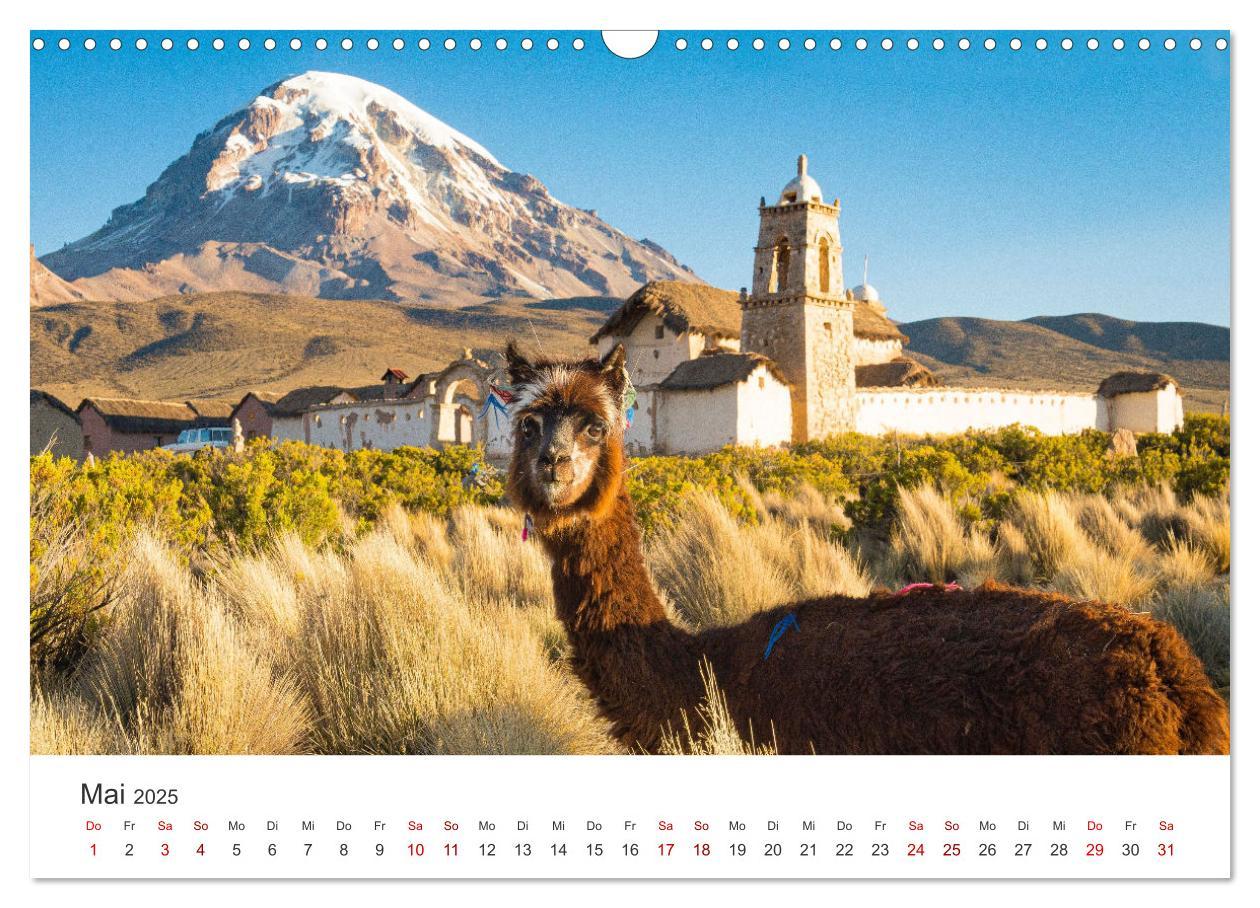 Beispielinhalt (Bild) Bolivien - Das bezaubernde Land in Südamerika. (Wandkalender 2025 DIN A3 quer), CALVENDO Monatskalender