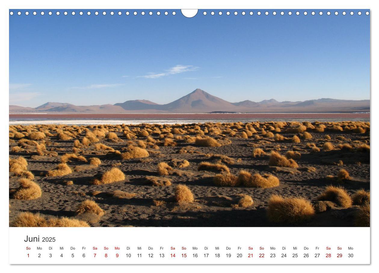 Beispielinhalt (Bild) Bolivien - Das bezaubernde Land in Südamerika. (Wandkalender 2025 DIN A3 quer), CALVENDO Monatskalender