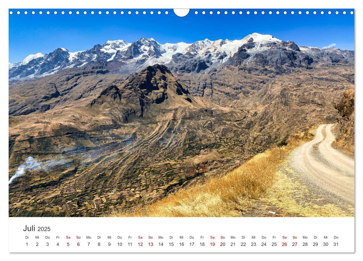 Beispielinhalt (Bild) Bolivien - Das bezaubernde Land in Südamerika. (Wandkalender 2025 DIN A3 quer), CALVENDO Monatskalender