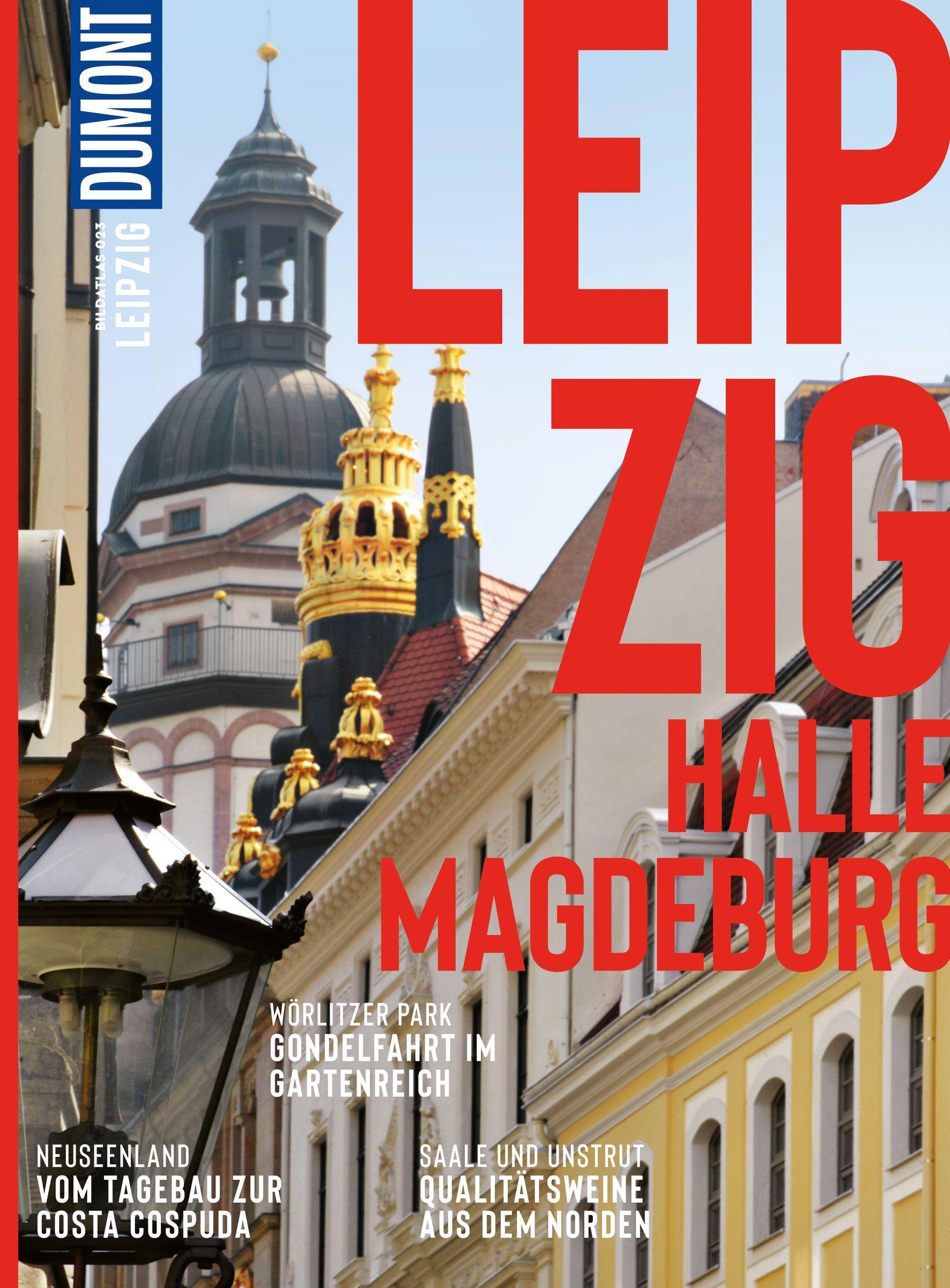 Vorderes Coverbild DUMONT Bildatlas Leipzig, Halle