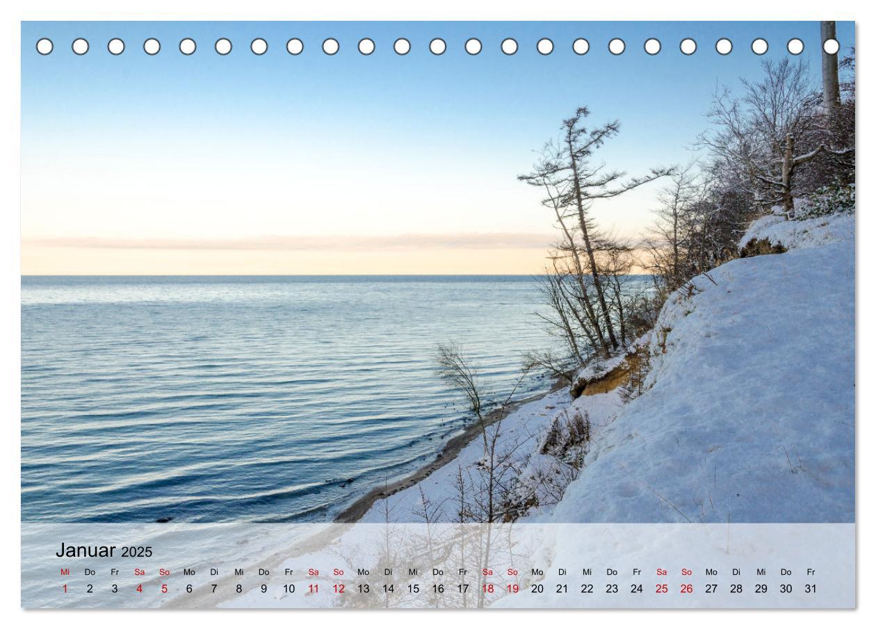 Beispielinhalt (Bild) Ostseeküste Schwedeneck 2025 (Tischkalender 2025 DIN A5 quer), CALVENDO Monatskalender
