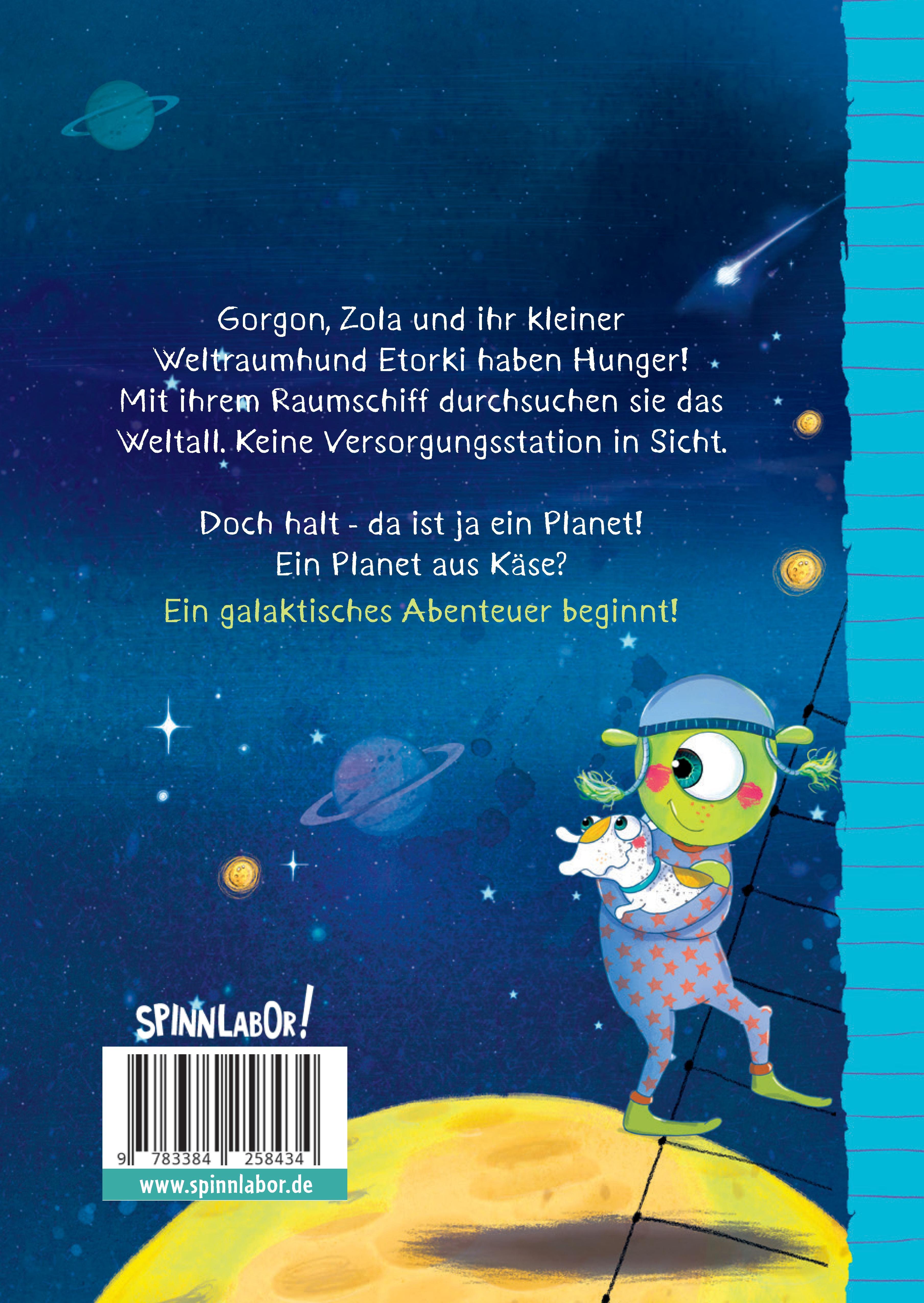 Rückseitencover Gorgon, Zola und der Käseplanet