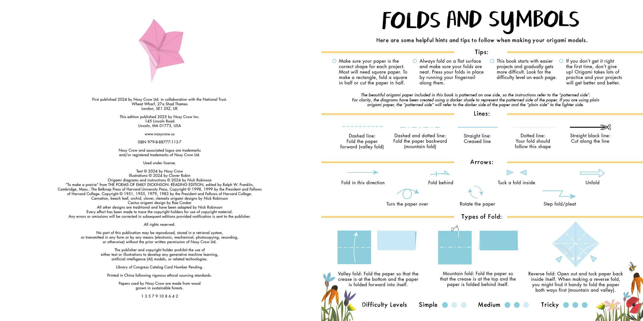 Beispielinhalt (Bild) Blossom Origami