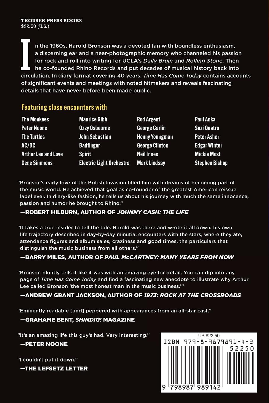 Rückseitencover Time Has Come Today