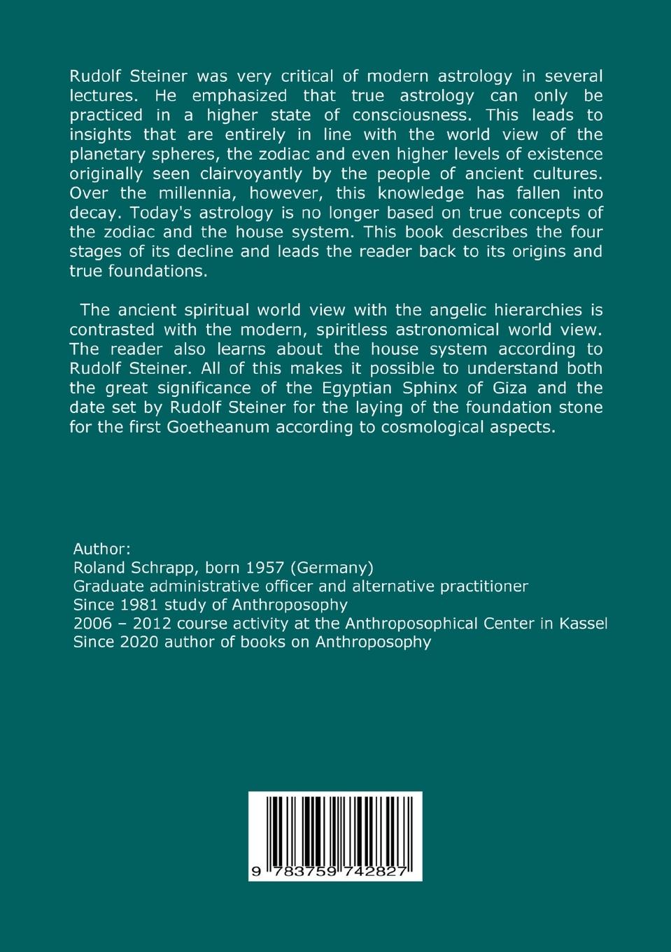 Rückseitencover Ancient and Modern World View - Rudolf Steiner's Criticism of Astrology