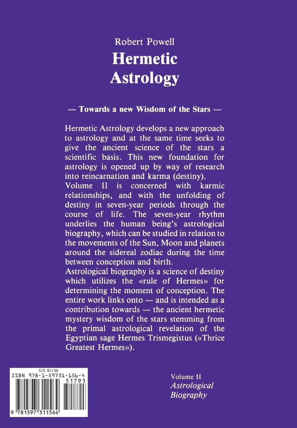 Rückseitencover Hermetic Astrology