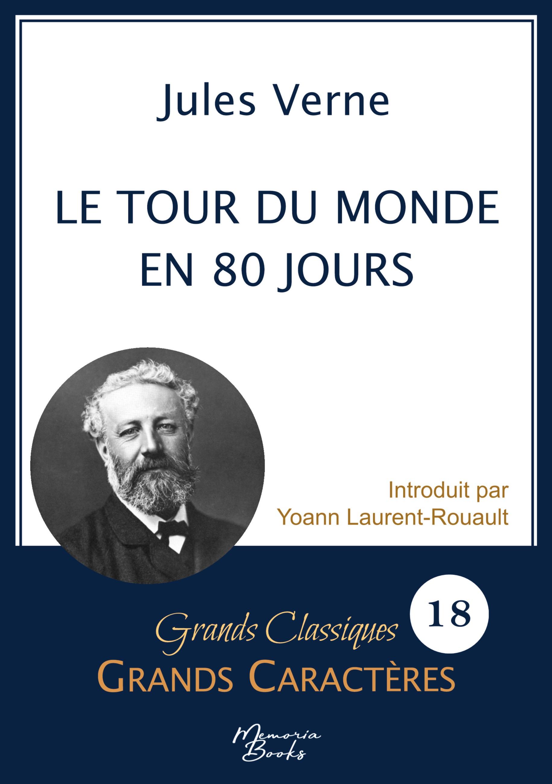 Vorderes Coverbild Le tour du monde en 80 jours en grands caractères