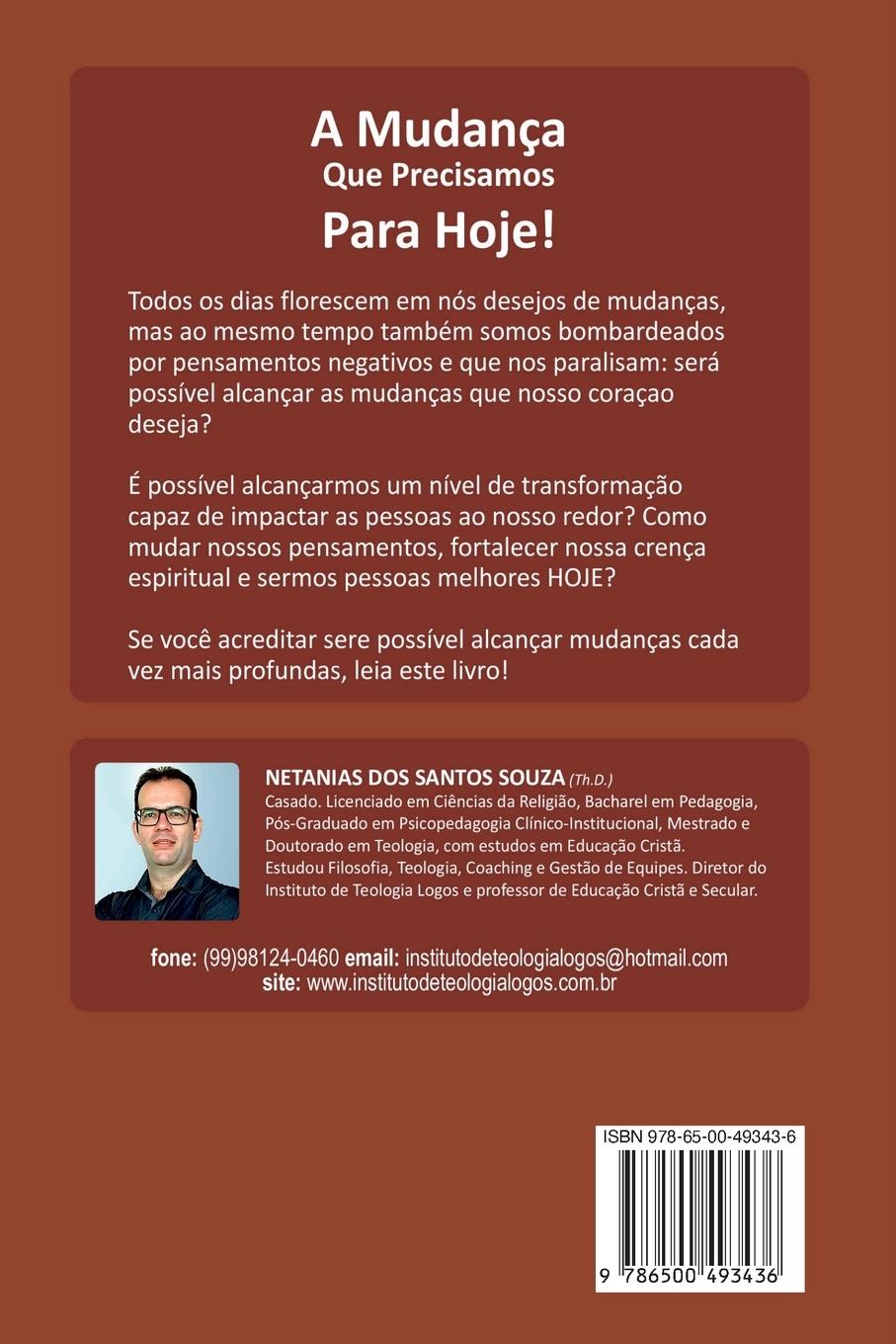 Rückseitencover A Mudança Que Precisamos Para Hoje!