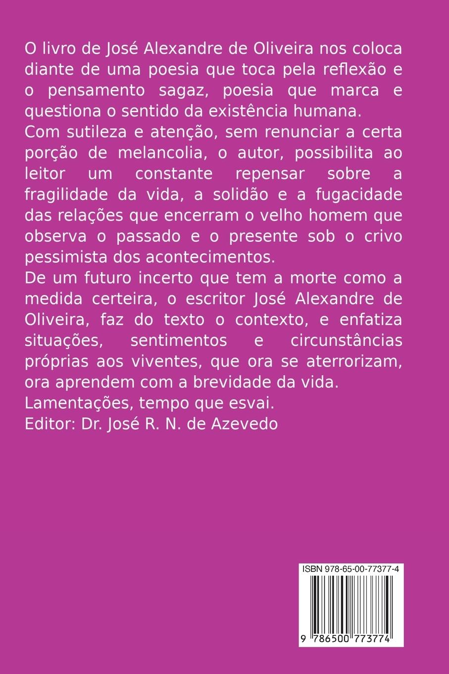 Rückseitencover Lamentações