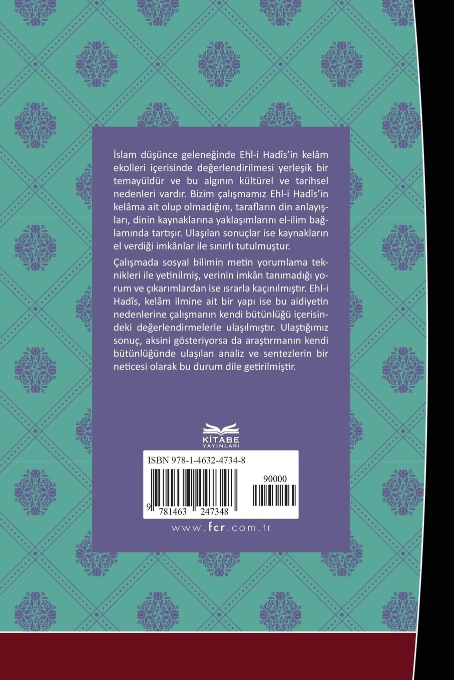 Rückseitencover The Problem of Ahl al-Hadith's Belonging to Kalam