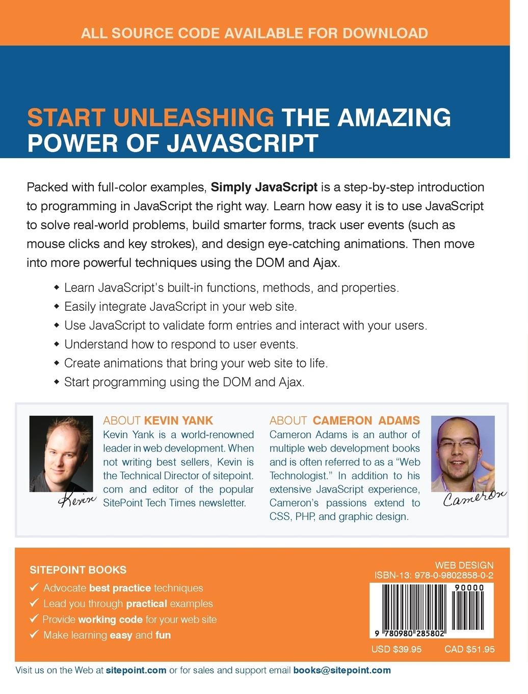 Rückseitencover Simply JavaScript