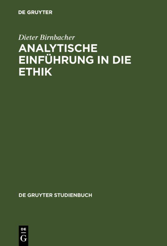 Vorderes Coverbild Analytische Einführung in die Ethik