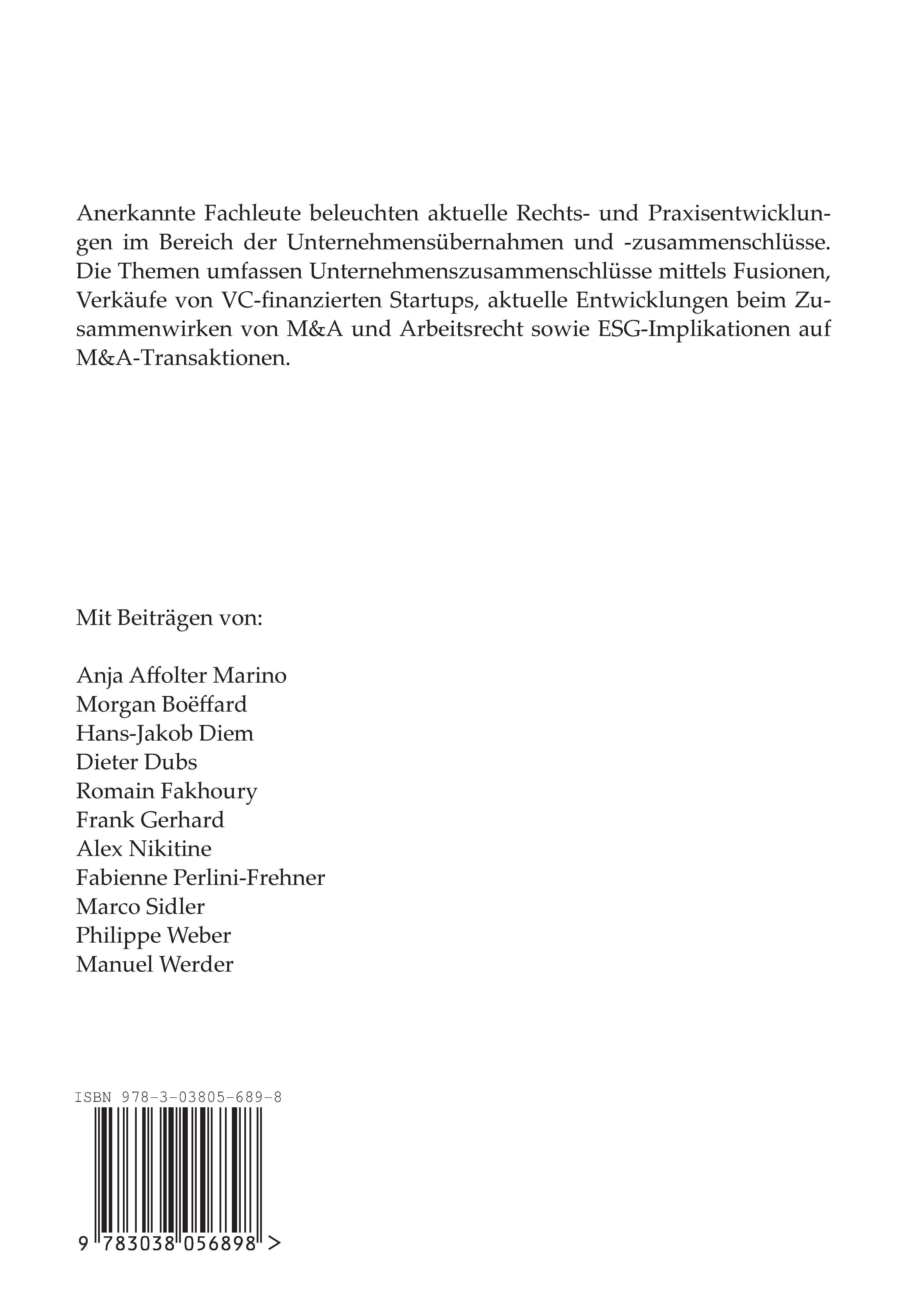 Rückseitencover M&A unter geänderten Vorzeichen