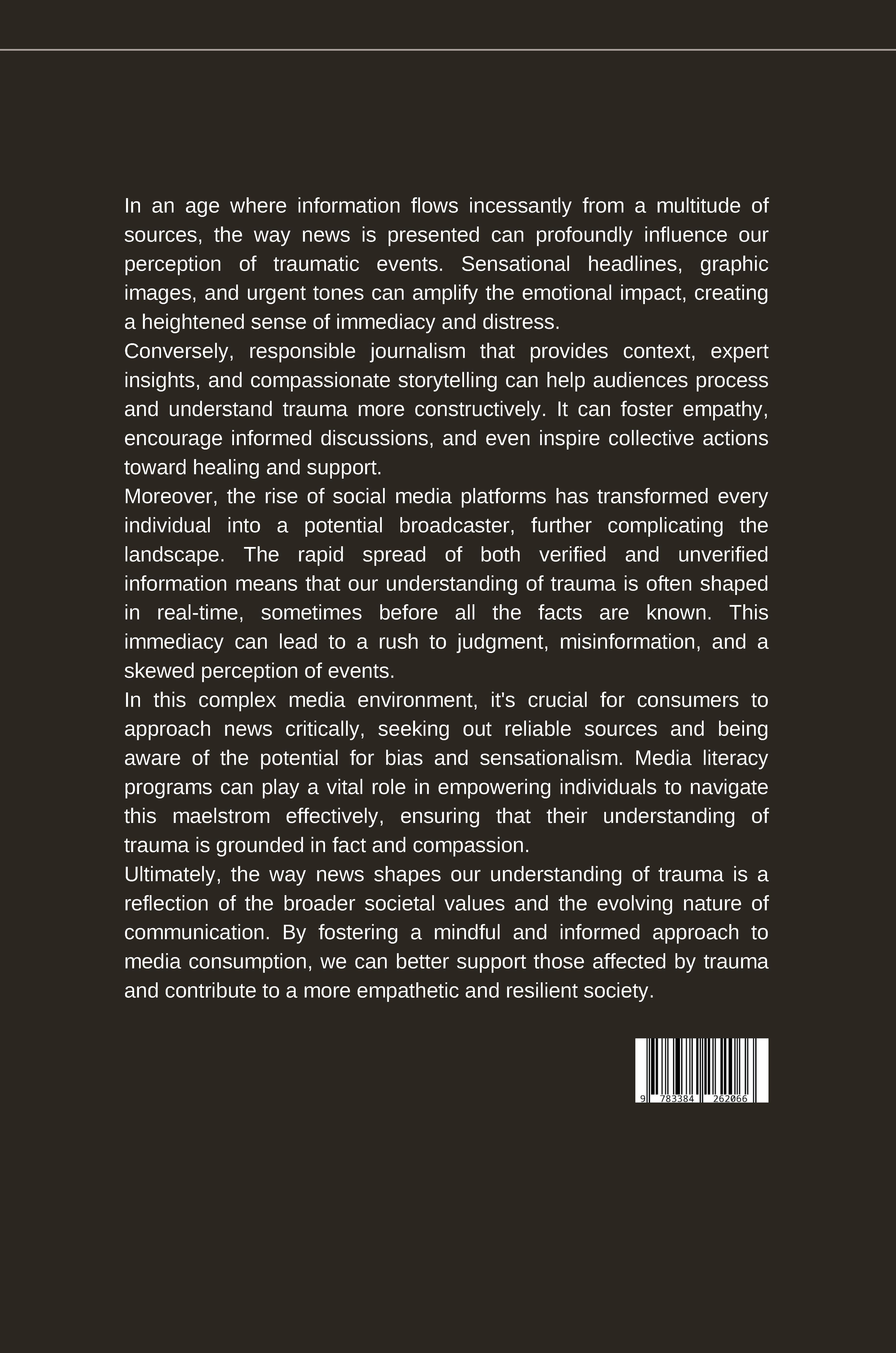 Rückseitencover Media Maelstrom: How News Shapes Our Understanding of Trauma