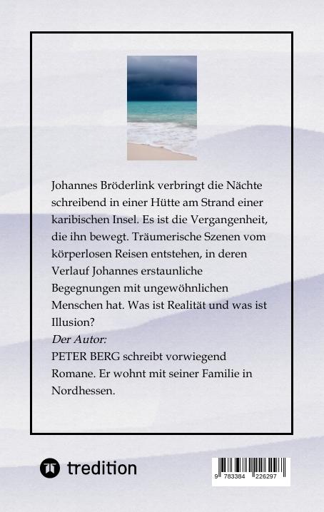 Rückseitencover Wider die Zeit, Fantasyroman über das körperlose Reisen