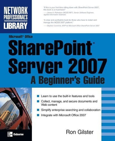 Vorderes Coverbild Microsoft(r) Office Sharepoint(r) Server 2007: A Beginner's Guide