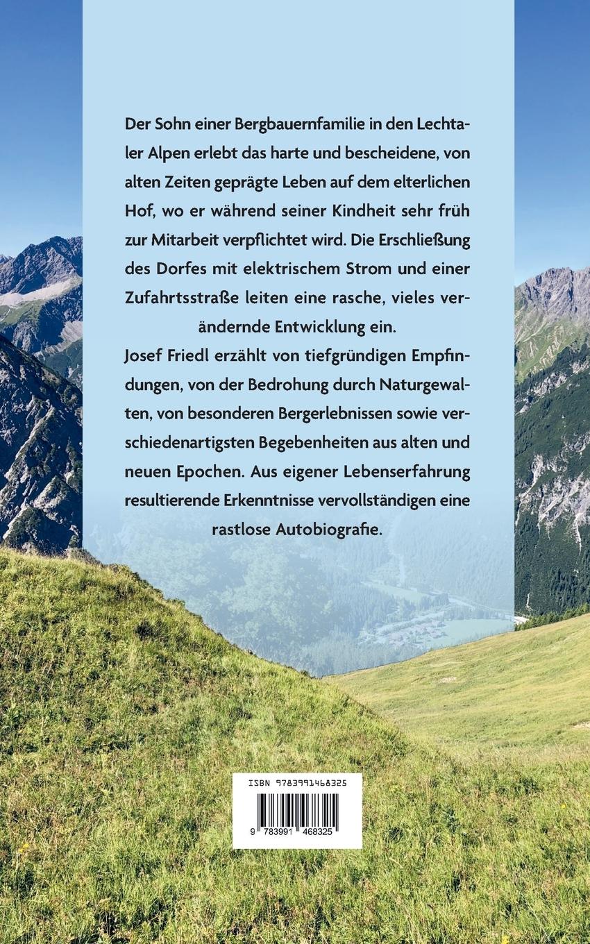 Rückseitencover Die Berge, mein Leben voll Arbeit und Sehnsucht