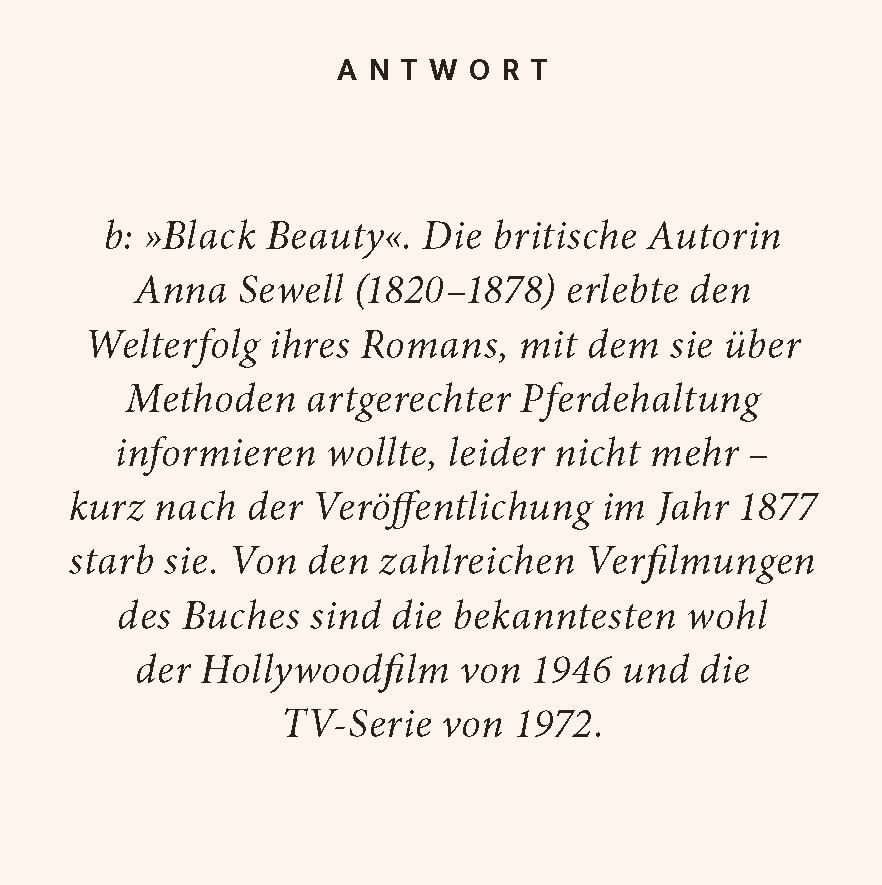 Beispielinhalt (Bild) Pferde-Quiz