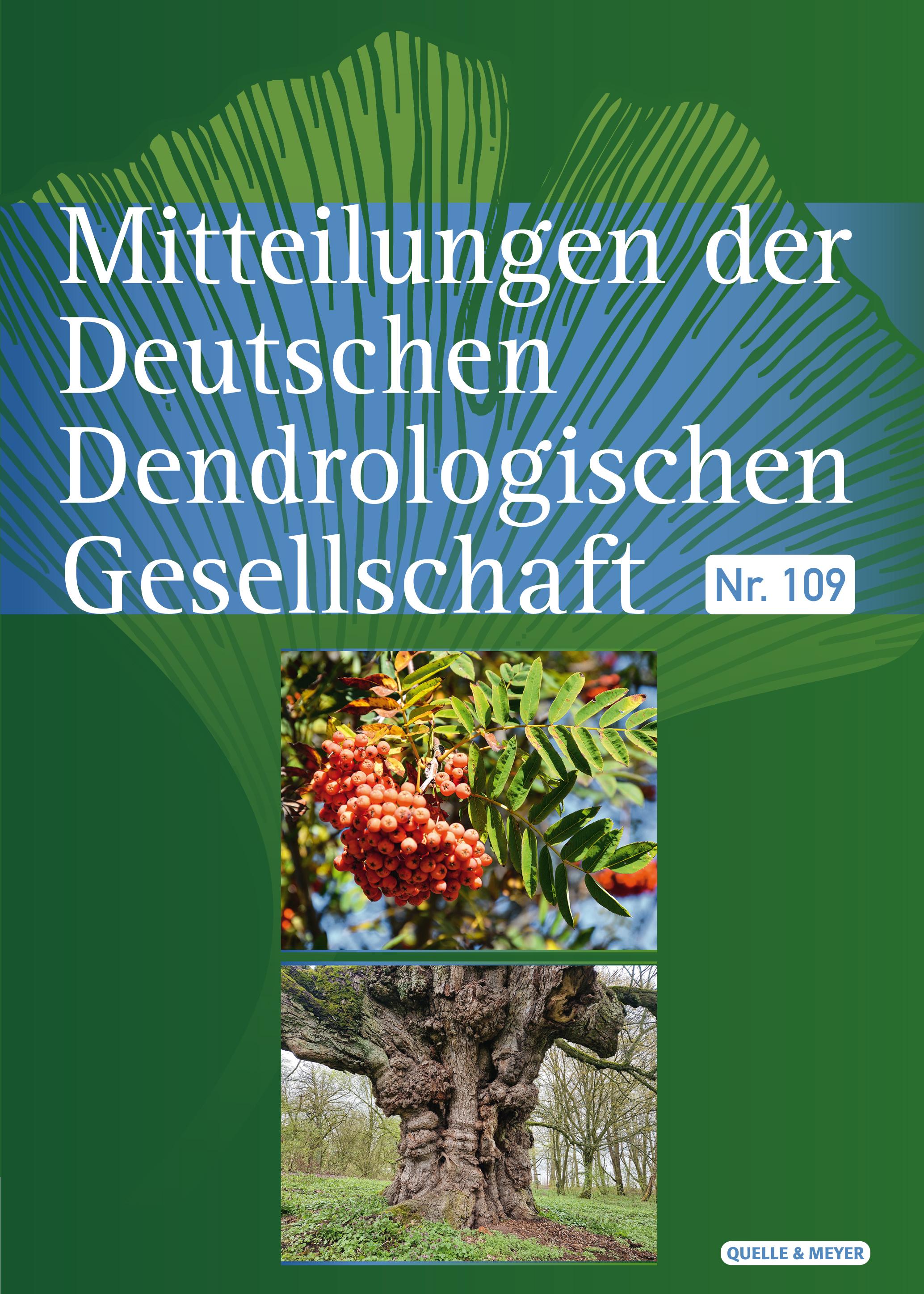 Vorderes Coverbild Mitteilungen der Deutschen Dendrologischen Gesellschaft