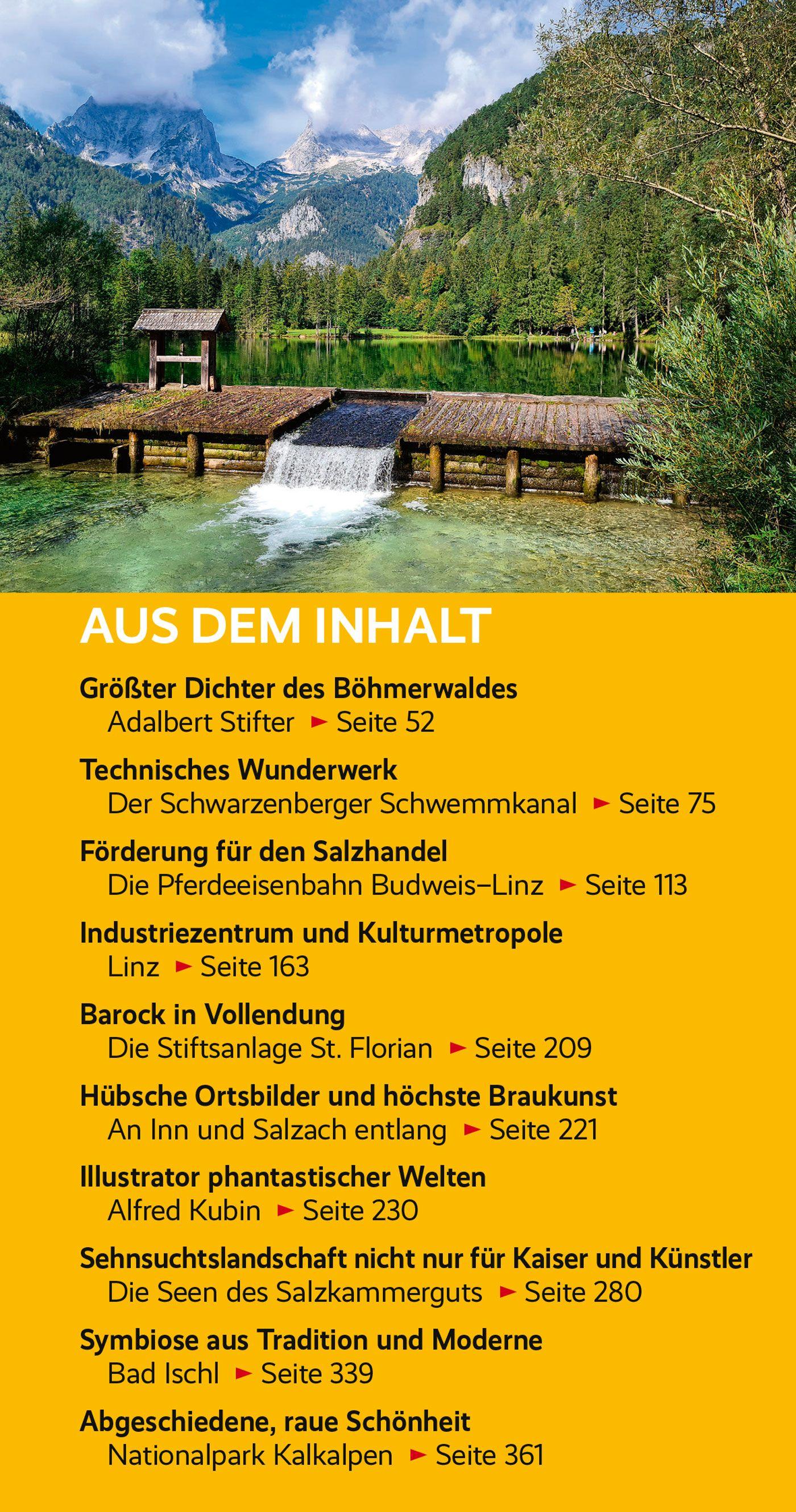 Beispielinhalt (Bild) TRESCHER Reiseführer Oberösterreich