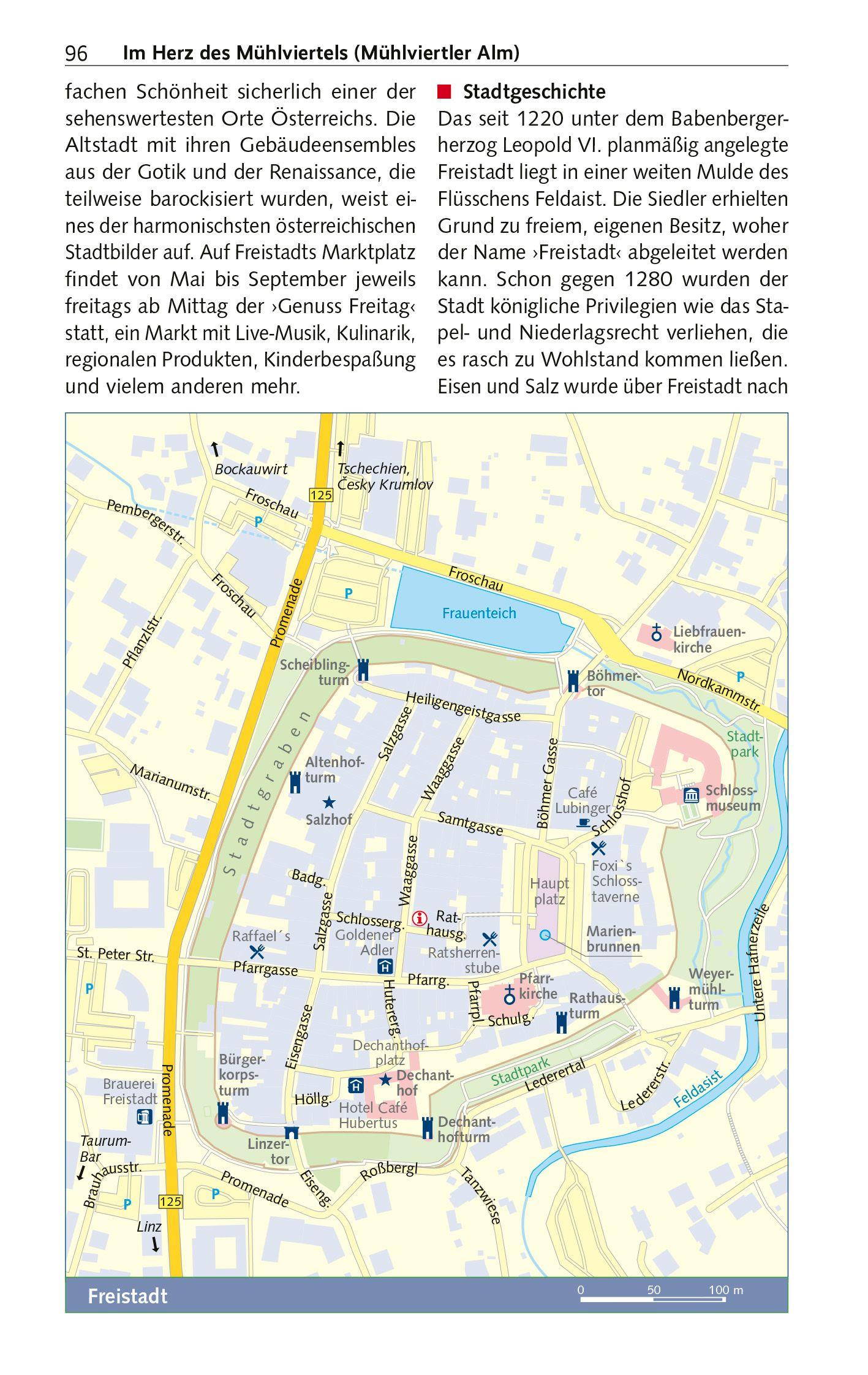 Beispielinhalt (Bild) TRESCHER Reiseführer Oberösterreich