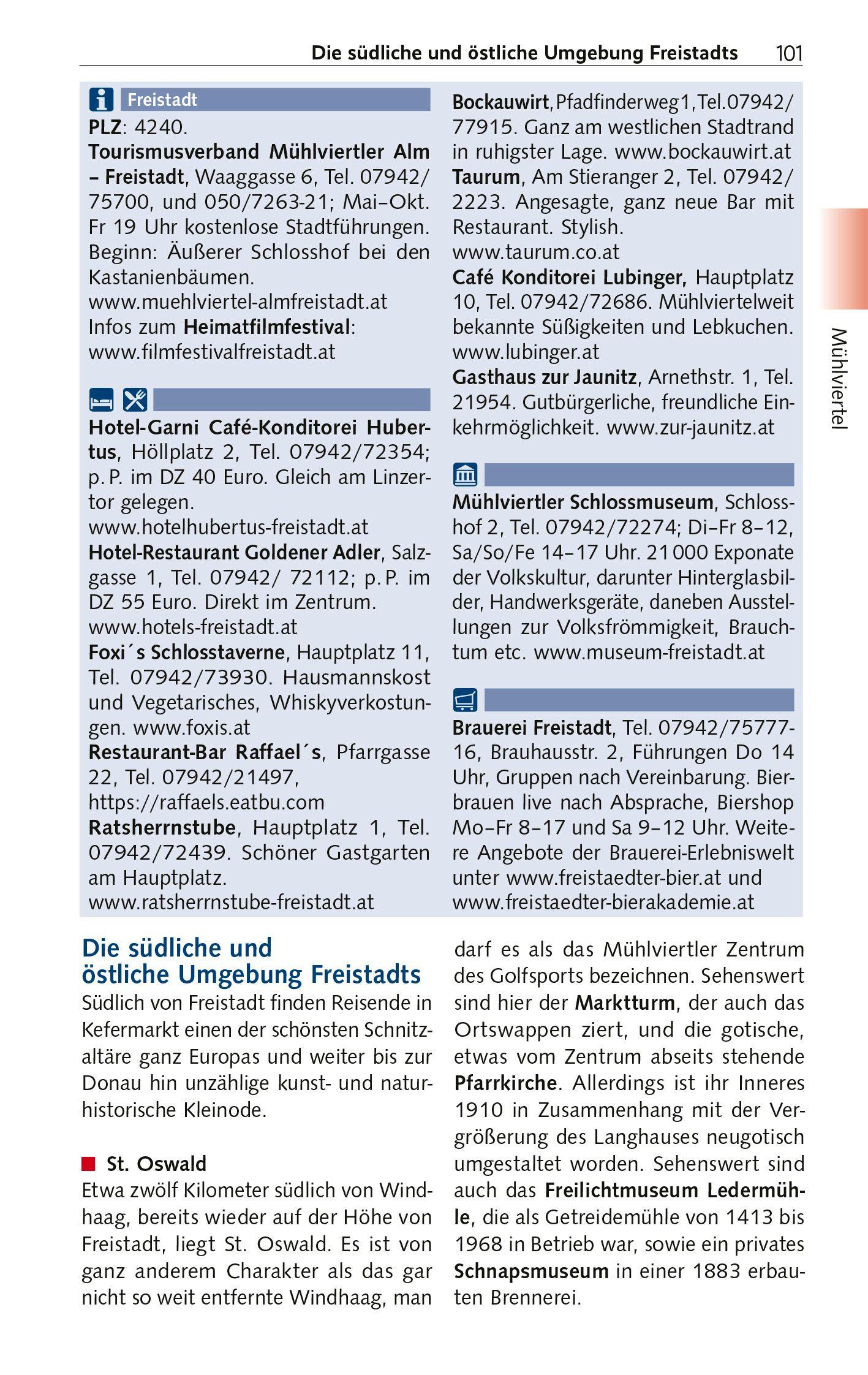 Beispielinhalt (Bild) TRESCHER Reiseführer Oberösterreich