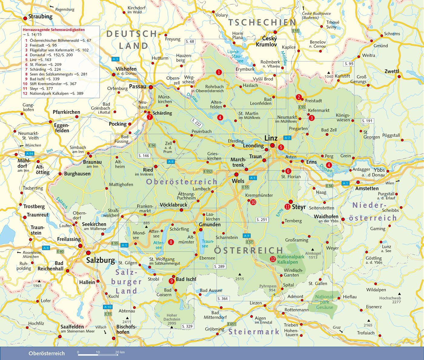 Beispielinhalt (Bild) TRESCHER Reiseführer Oberösterreich