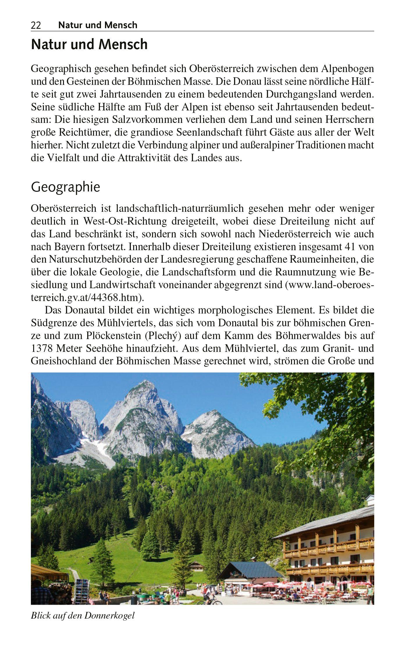 Beispielinhalt (Bild) TRESCHER Reiseführer Oberösterreich