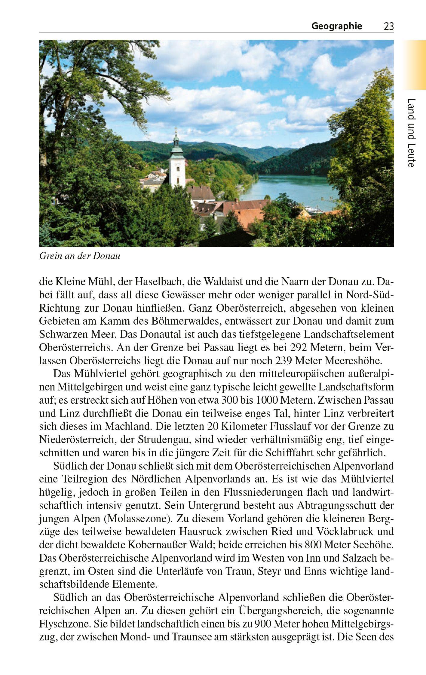 Beispielinhalt (Bild) TRESCHER Reiseführer Oberösterreich