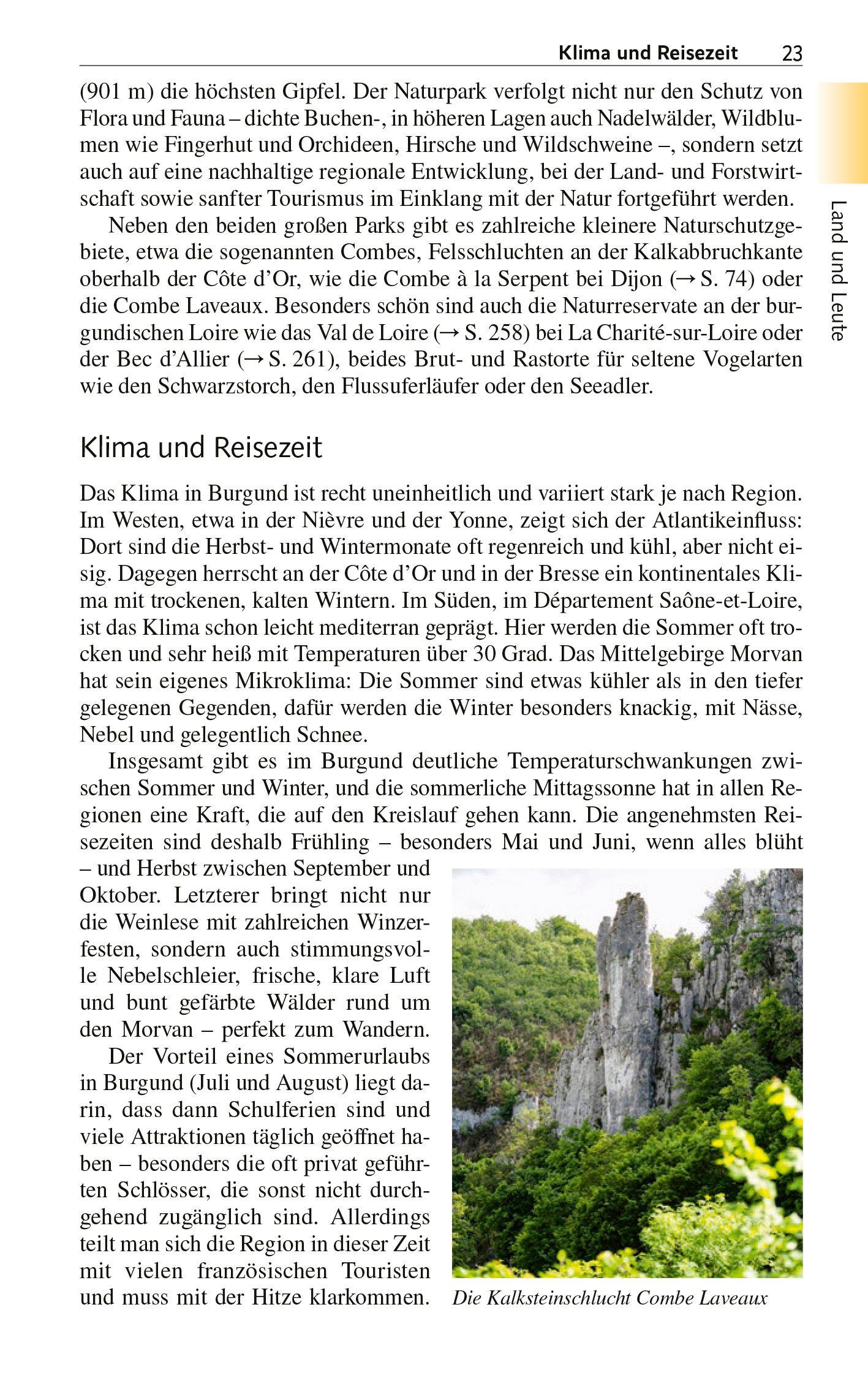 Beispielinhalt (Bild) TRESCHER Reiseführer Burgund