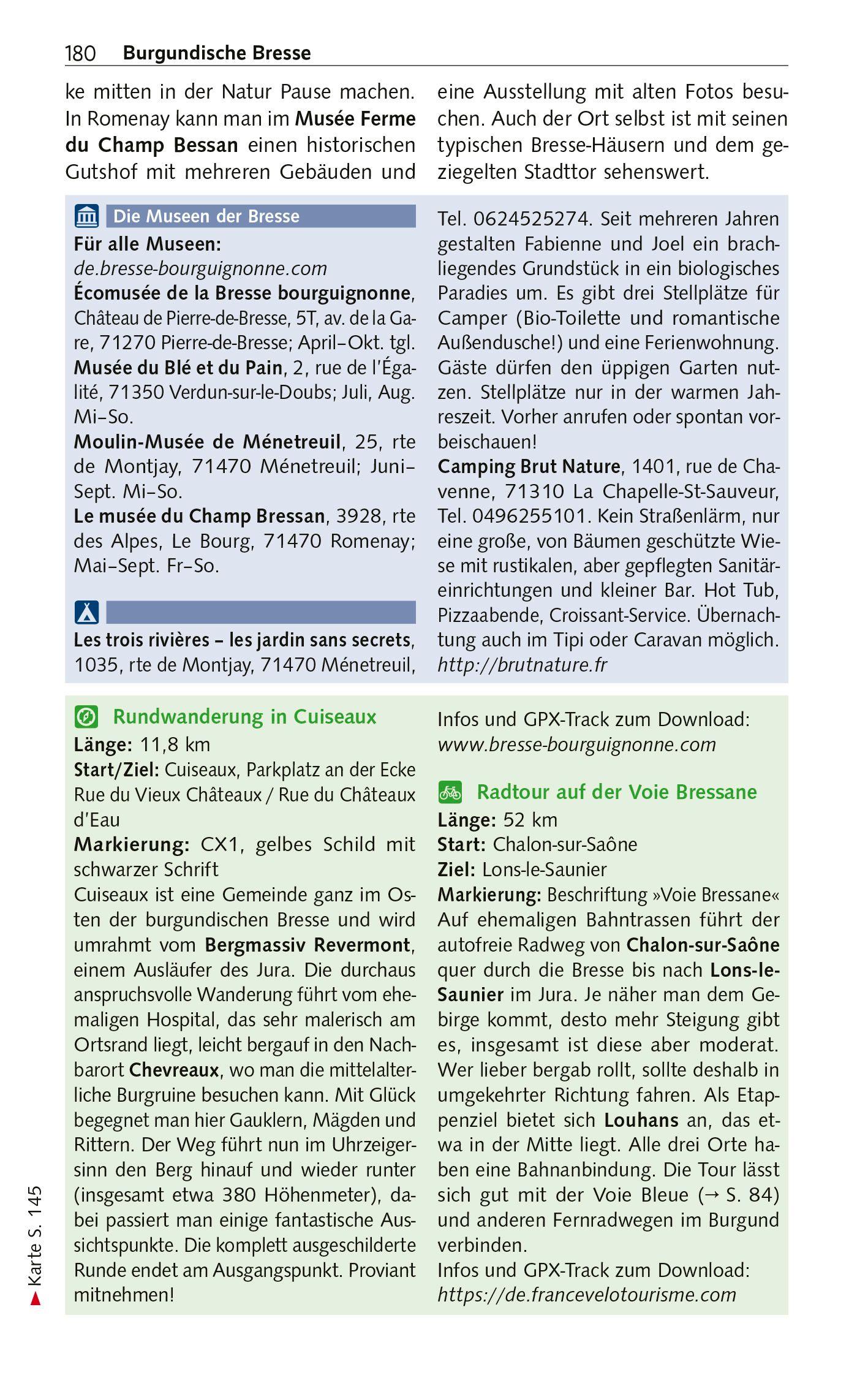 Beispielinhalt (Bild) TRESCHER Reiseführer Burgund