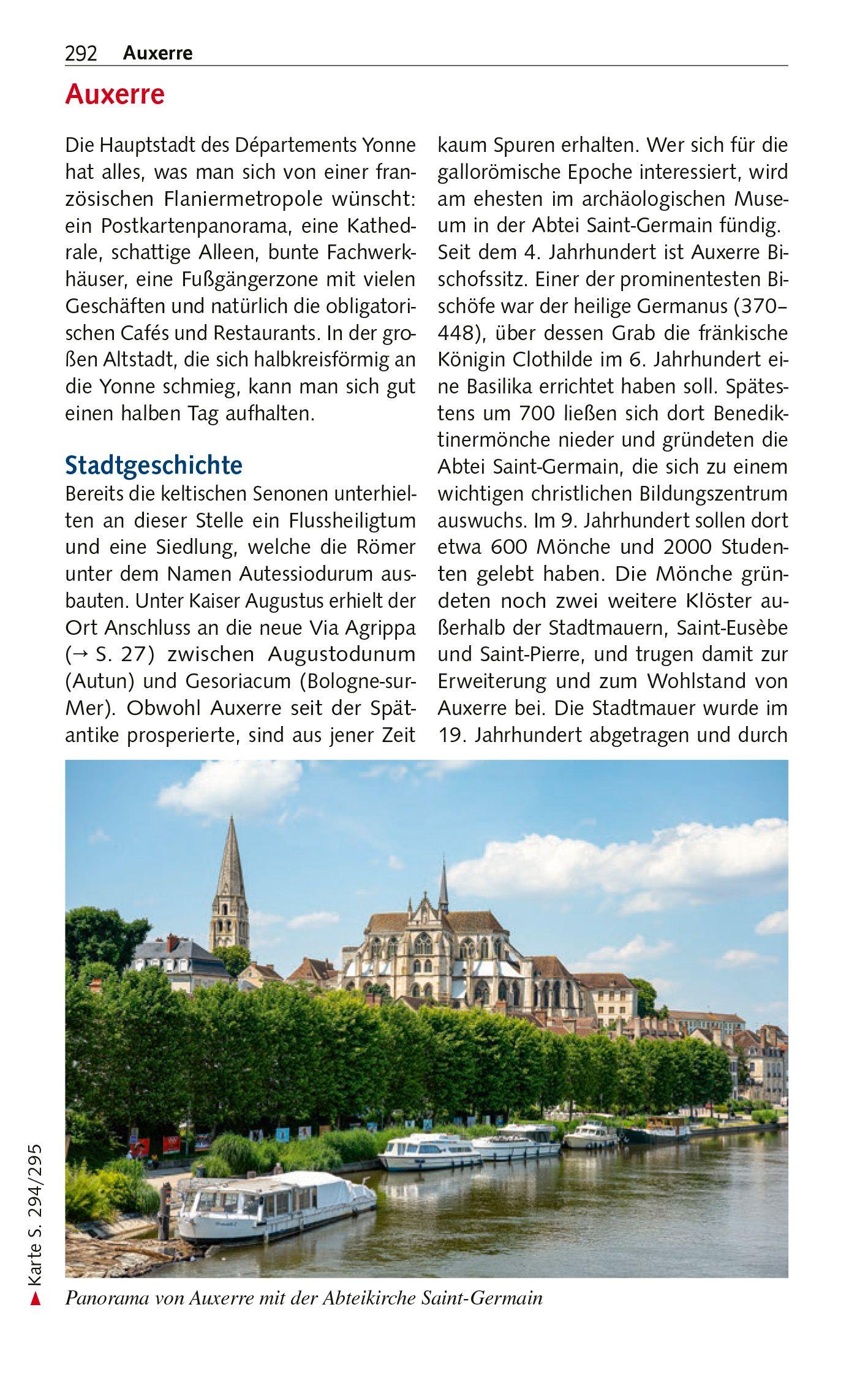 Beispielinhalt (Bild) TRESCHER Reiseführer Burgund