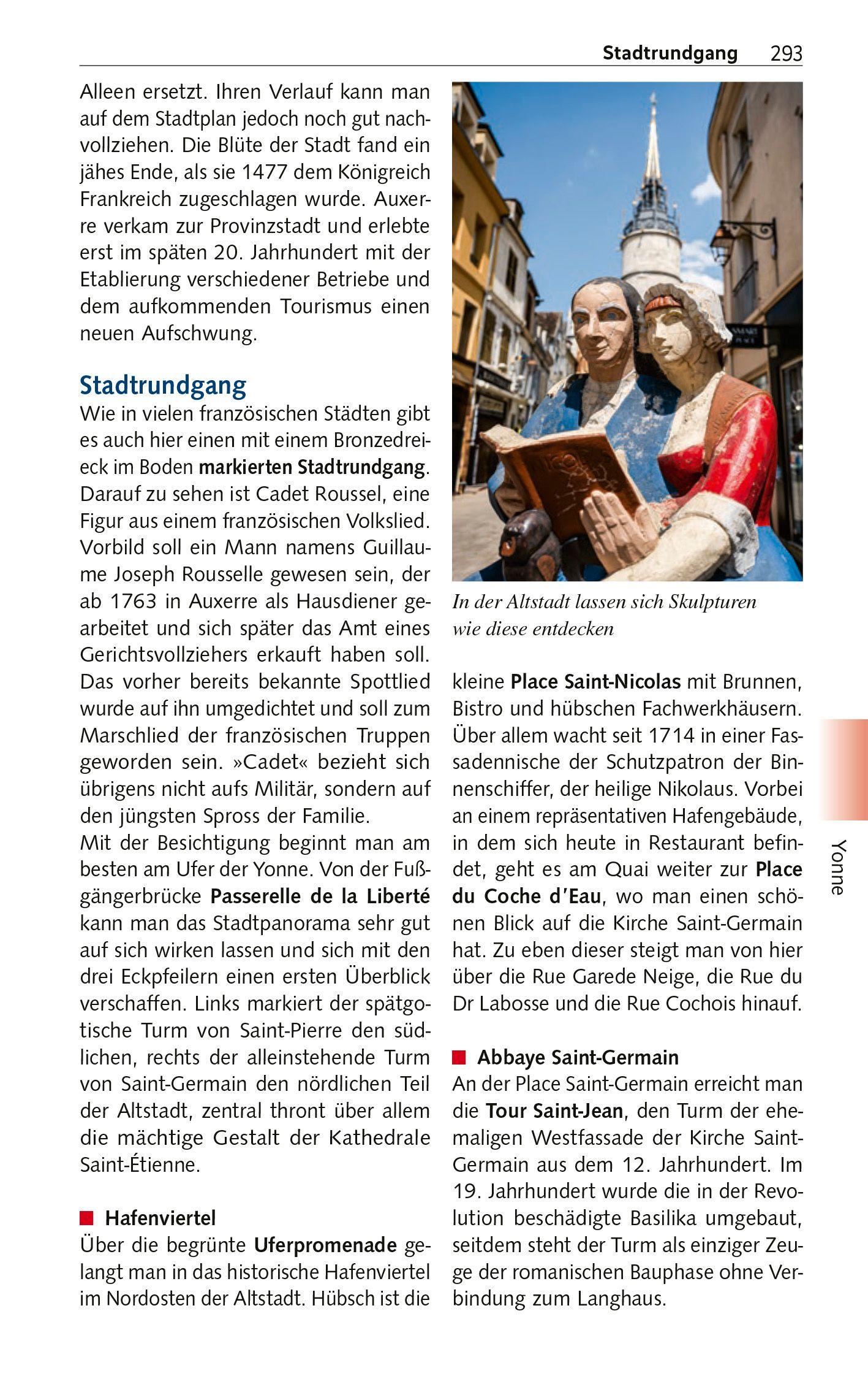 Beispielinhalt (Bild) TRESCHER Reiseführer Burgund