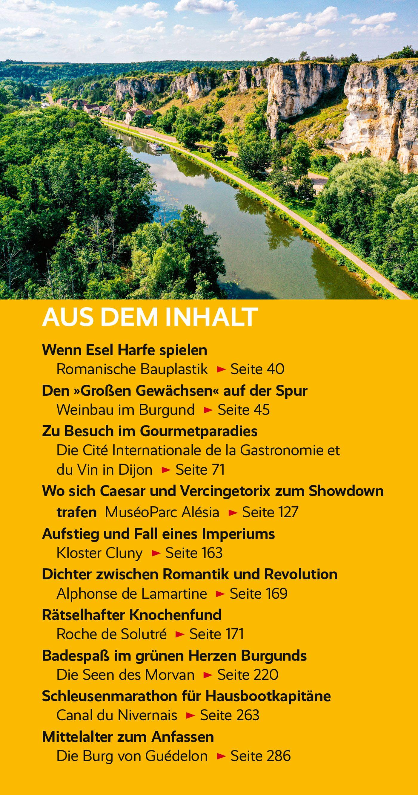 Beispielinhalt (Bild) TRESCHER Reiseführer Burgund
