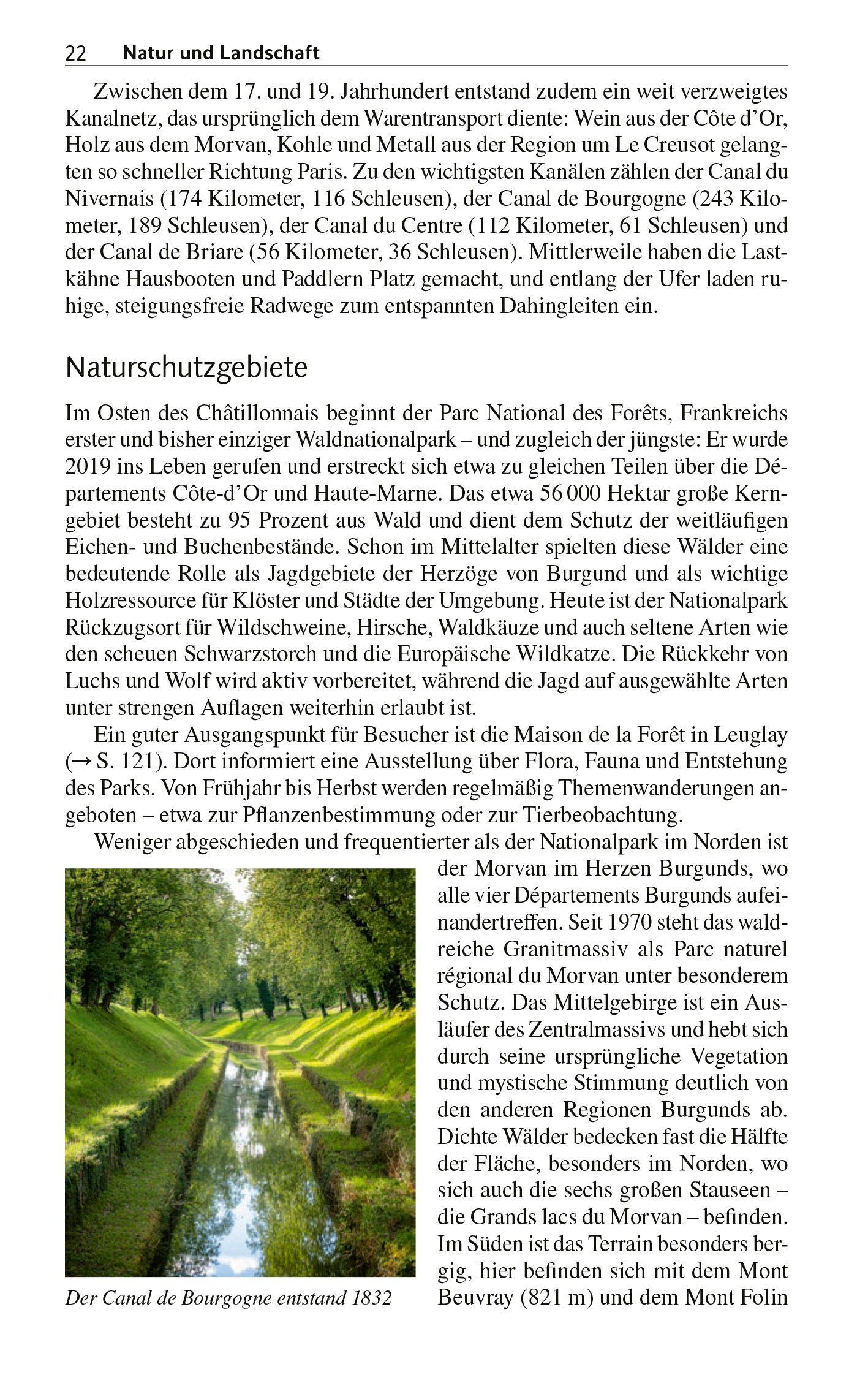 Beispielinhalt (Bild) TRESCHER Reiseführer Burgund