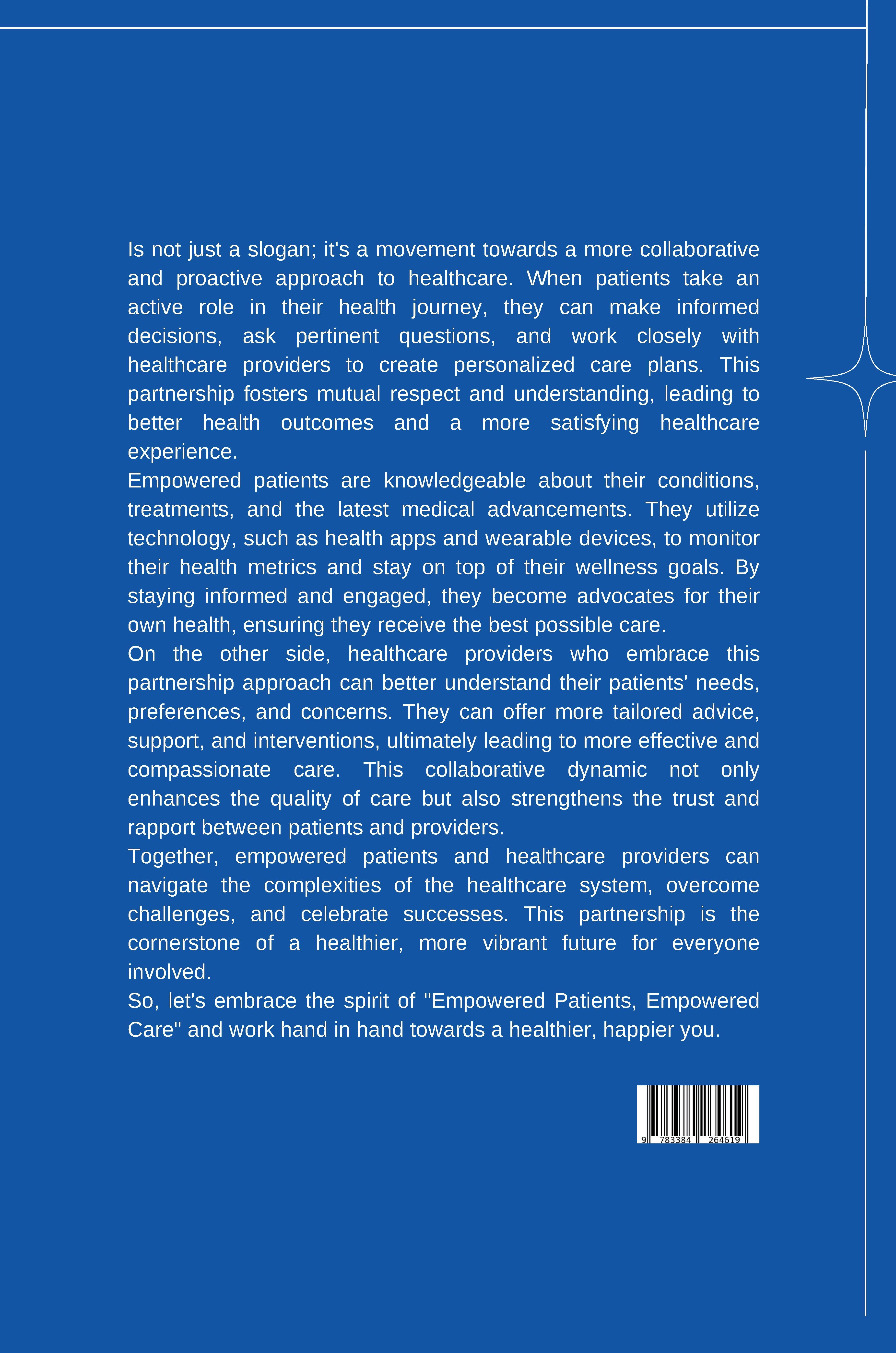 Rückseitencover Empowered Patients, Empowered Care: Partnering for Healthier You